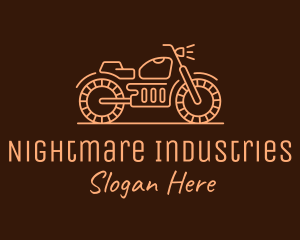 Cool Vintage Motorcycle Motorbike logo design