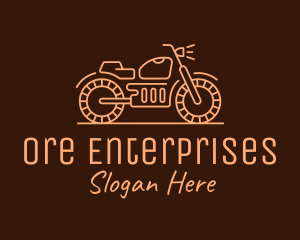 Cool Vintage Motorcycle Motorbike logo design