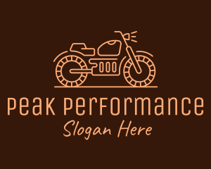 Cool Vintage Motorcycle Motorbike logo design