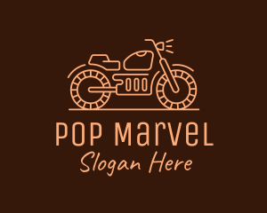 Cool Vintage Motorcycle Motorbike logo design