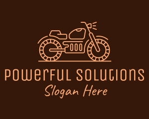 Cool Vintage Motorcycle Motorbike logo design