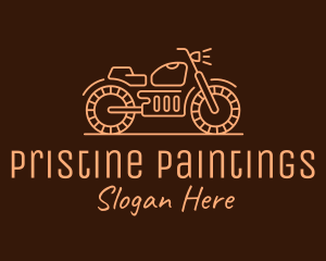 Cool Vintage Motorcycle Motorbike logo design