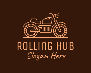 Cool Vintage Motorcycle Motorbike logo design