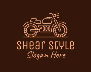 Cool Vintage Motorcycle Motorbike logo design