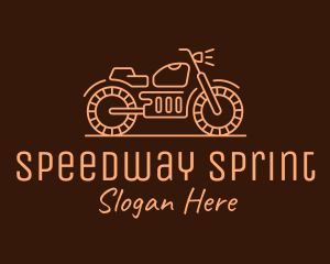 Cool Vintage Motorcycle Motorbike logo design