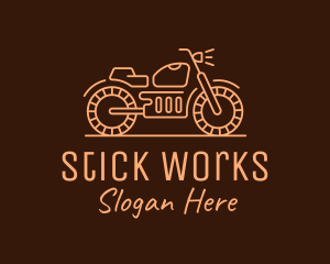 Cool Vintage Motorcycle Motorbike logo design