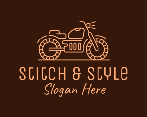 Cool Vintage Motorcycle Motorbike logo design