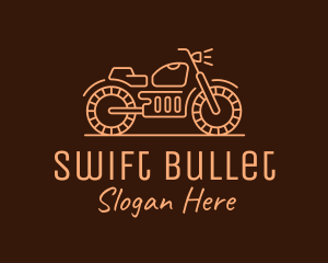 Cool Vintage Motorcycle Motorbike logo design