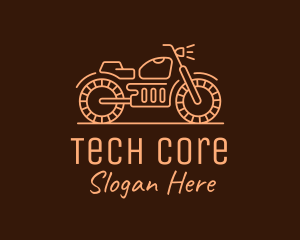 Cool Vintage Motorcycle Motorbike logo design