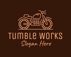 Cool Vintage Motorcycle Motorbike logo design