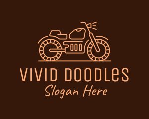 Cool Vintage Motorcycle Motorbike logo design