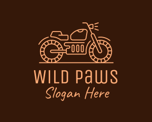 Cool Vintage Motorcycle Motorbike logo design