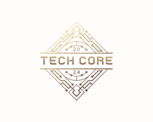 Cyber Tech Circuitry logo design