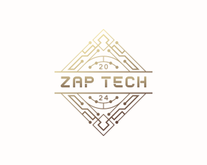 Cyber Tech Circuitry logo design