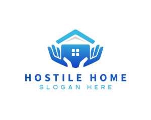 Home Shelter Hands logo design