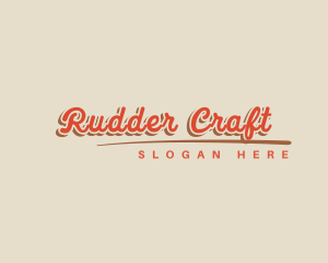 Retro Hipster Script logo design