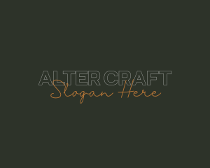 Vintage Overlap Brand logo design