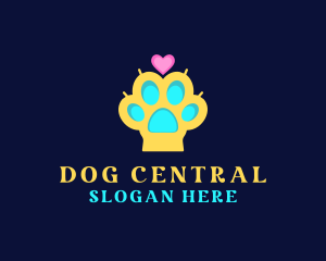 Puppy Dog Paw logo design