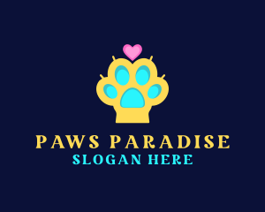 Puppy Dog Paw logo design