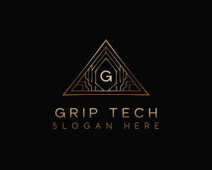 Triangle Luxury Tech logo design