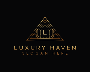 Triangle Luxury Tech logo design