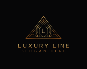 Triangle Luxury Tech logo design