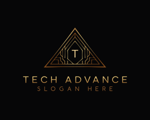 Triangle Luxury Tech logo design