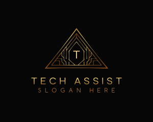 Triangle Luxury Tech logo design