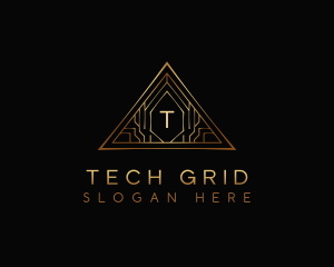 Triangle Luxury Tech logo design