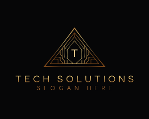 Triangle Luxury Tech logo design