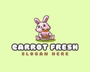 Rabbit Carrot Cake logo design