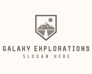 Mountain Hiking Explorer   logo design