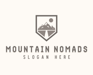 Mountain Hiking Explorer   logo design