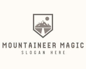 Mountain Hiking Explorer   logo design