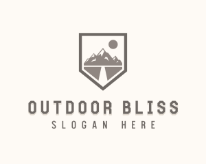 Mountain Hiking Explorer   logo design