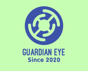 Blue Eye Pupil logo design