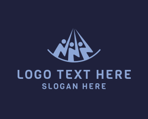 Social Media - Lightning Business People logo design