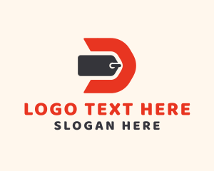 Retail Tag Letter D logo