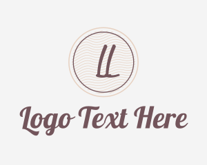 Wave Pattern Monogram Logo