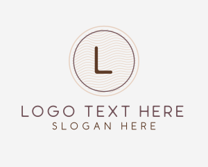 Wave Pattern Monogram logo