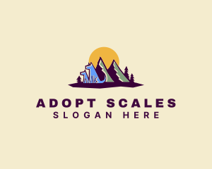 Mountain Dog Camping logo design