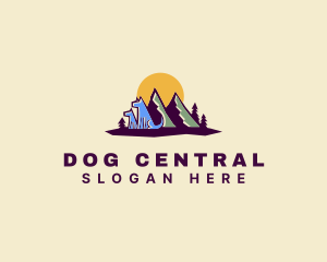 Mountain Dog Camping logo design