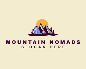 Mountain Dog Camping logo design