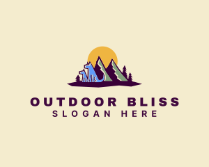 Mountain Dog Camping logo design