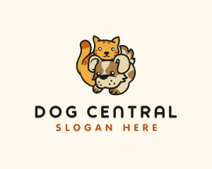 Cat Dog Veterinary logo design