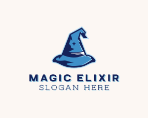 Magician Witch Hat logo design