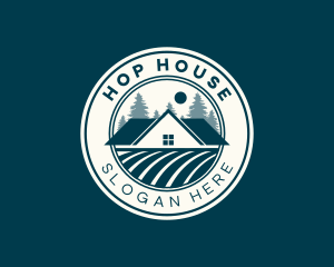 House Forest Landscape logo design