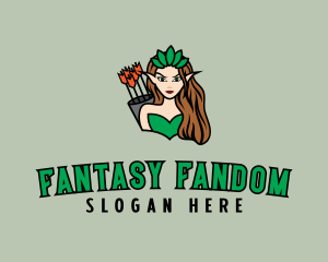 Elf Gaming Woman logo design