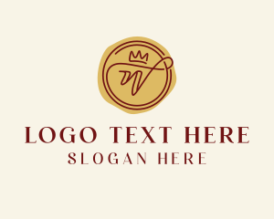 Crown Wax Seal Letter W logo