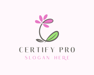 Flower Garden Letter C logo design